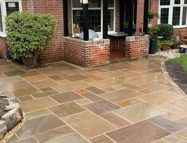 Autumn Brown Natural Indian Sandstone Pack (60x90cm) | 18.90sqm OVAEDA® Composite Decking & Porcelain Paving