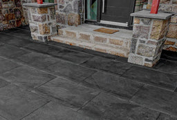 Bearsden™ | Black Stone Effect Porcelain Paving Tiles (60x90x2cm)