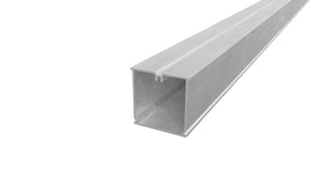 Tectonic® Aluminium Decking Subframe Joist (3.6m length) Decking Fixing OVAEDA® Composite Decking & Porcelain Paving 50mm Silver 