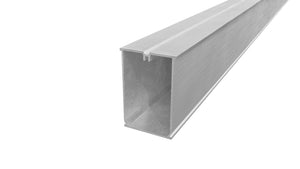 Tectonic® Aluminium Decking Subframe Joist (3.6m length) Decking Fixing OVAEDA® Composite Decking & Porcelain Paving 75mm Silver 