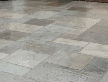 Kandla Grey Natural Indian Sandstone Patio Pack | 19.68sqm OVAEDA® Composite Decking & Porcelain Paving