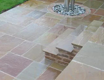 Raj Blend Natural Indian Sandstone Patio Pack | 19.68sqm OVAEDA® Composite Decking & Porcelain Paving