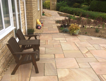 Rippon Buff Natural Indian Sandstone Pack (60x90cm) | 18.90sqm OVAEDA® Composite Decking & Porcelain Paving