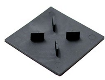 Tectonic® Steel Frame Porcelain Paving Support Pad with 2mm Joint (80x80x3mm Self Adhesive) OVAEDA® Composite Decking & Porcelain Paving