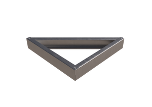 Tectonic® Modular Steel Paving Subframe 100mm Deep  OVAEDA® Composite Decking & Porcelain Paving 60x60cm Triangle  