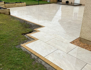 Savannah™ | Beige Stone Effect Porcelain Paving Tiles (60x90x2cm) Tilespace