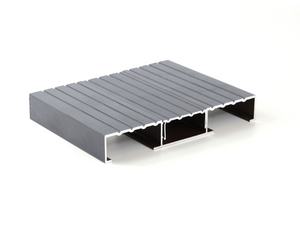 Non-combustible Aluminium Direct Fix Decking Board | RAL 7040 Window Grey | 200mm x 30mm x 4.2m  Ryno Group   