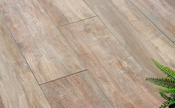 Alva™ | Dark Brown Wood Effect Porcelain Paving Tiles (30x120x2cm)  Tile Space   