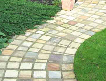 Fossil Mint Natural Indian Sandstone Cobbles Pack (10x20x4-6cm) | 8sqm OVAEDA® Composite Decking & Porcelain Paving