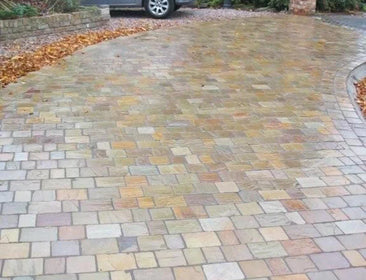 Raj Green Natural Indian Sandstone Cobbles Pack (10x20x4-6cm) | 8sqm OVAEDA® Composite Decking & Porcelain Paving