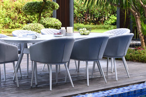 Ambition 8 Seat Oval Dining Set | Lead Chine  Maze   