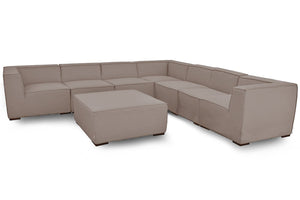 Apollo Large Corner Sofa Group | Taupe  Maze   