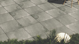 Bowhill™ | Grey Stone Effect Porcelain Paving Tiles (60x60x2cm)