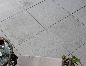 Carron™ | Grey Stone Effect Porcelain Paving Tiles (60x60x2cm) Stone Effect Porcelain Caledonian Stone