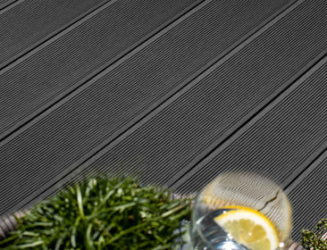 Classic™ | Black Grooved Composite Decking (3.6m length) Contemporary Decking 57.6003
