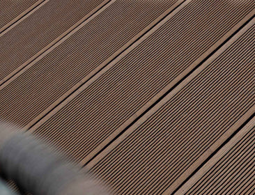 Classic™ | Dark Brown Grooved Composite Decking (3.6m length) Contemporary Decking 57.6