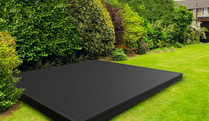 Classic™ | Grooved Composite Decking and Subframe Pack 5m x 5m (25sqm)  Ryno Group Black  