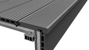 Classic™ | Light Grey Grooved Composite Decking Bullnose Edge Board (3.6m length)  57.5258   