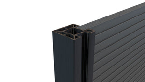Composite Fencing Corner Post (1.94m length) | Black  Ecoscape UK   