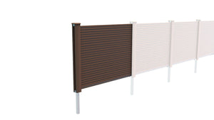Composite Fencing Panels (1.83m x 1.53m) | Dark Brown  Ecoscape UK   