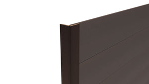 Composite Panel Cladding Angled Trim (3m length) | Dark Brown  Ecoscape UK   