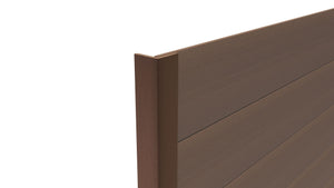 Composite Panel Cladding Angled Trim (3m length) | Light Brown  Ecoscape UK   