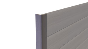 Composite Panel Cladding Angled Trim (3m length) | Light Grey  Ecoscape UK   