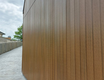 Composite Panel Cladding Board (3.6m length) | Light Brown  Ecoscape UK   