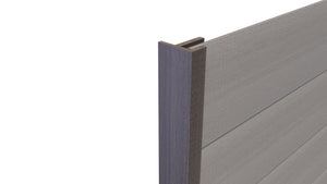 Composite Panel Cladding F Trim (3.6m length) | Light Grey  Ecoscape UK   