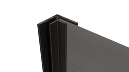Composite Panel Cladding Internal Corner Trim (3.6m length) | Black