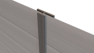 Composite Panel Cladding Joint Trim (3.6m length) | Light Grey  Ecoscape UK   