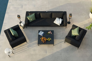 Eve 3 Seat Sofa Set | Charcoal  Maze   