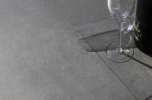 Flote™ | Dark Grey Concrete Effect Porcelain Paving Tiles (60x60x2cm) Contemporary Porcelain Ryno   