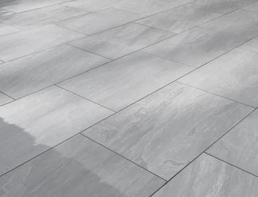 Kandla™ | Grey Stone Effect Porcelain Paving Tiles (60x60x2cm) Paving Stock