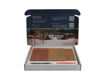 All Light Brown Colours | Composite Decking Samples Box Ovaeda