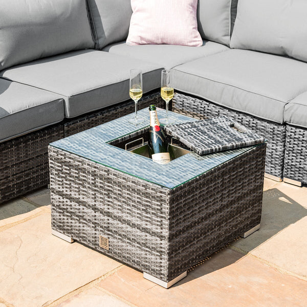 London Corner Group with Ice Bucket and Chair | Grey  Maze   