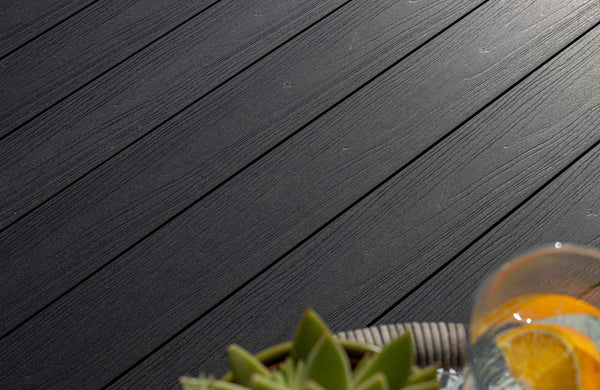 Luxxe™ | Black Woodgrain Composite Decking Board (3.6m length) Composite Decking 57.5001   