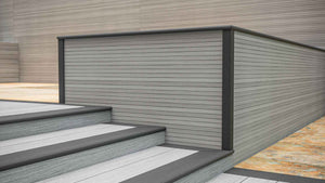 Luxxe™ | Black Woodgrain Composite Decking Corner Trim (3m length) Corner Trim Ryno Group   