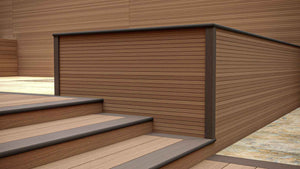 Luxxe™ | Dark Brown Woodgrain Composite Decking Corner Trim (3m length) Corner Trim 57.12   