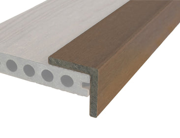 Luxxe™ | Dark Brown Woodgrain Composite Decking Corner Trim (3m length) Corner Trim 57.12