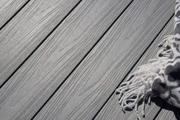 Luxxe™ | Light Grey Woodgrain Composite Decking Board (3.6m length)