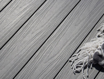 Luxxe™ | Light Grey Woodgrain Composite Decking Board (3.6m length) Woodgrain Decking 57.5001