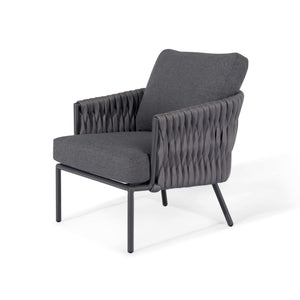 Marina Lounge Set
(2x dining chairs + side table) | Charcoal  Maze   