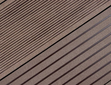 Natura™ | Dark Brown Grooved Composite Decking Board (3.6m length) Composite Decking Ryno Group Default Title