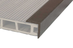 NaturaPlus™ | Dark Brown Grooved Composite Decking Corner Trim (3m length)