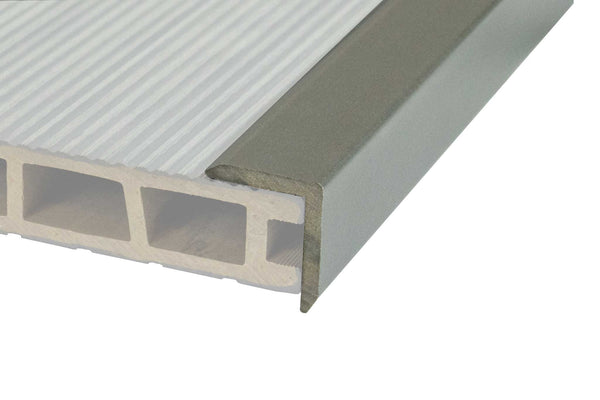 NaturaPlus™ | Light Grey Grooved Composite Decking Corner Trim (3m length) Corner Trim Ryno Group   
