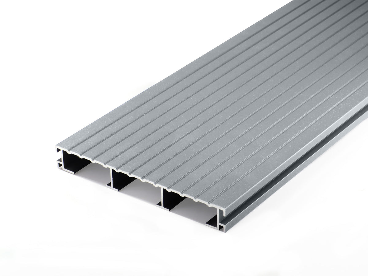 Non-combustible Aluminium Decking Board | RAL 7040 Window Grey, image size:1200x900