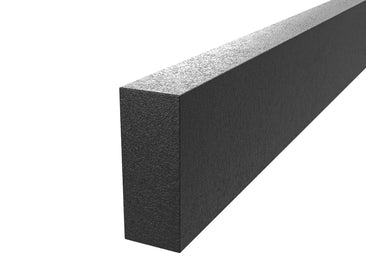 Tectonic® Recycled Black Plastic Decking Subframe Joist 125mm OVAEDA® Composite Decking & Porcelain Paving 125mm x 50mm x 3m