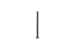 Traditional Balustrade 75mm Bolt-Down Mid Post with Base Cover Plate 1155mm | Black
