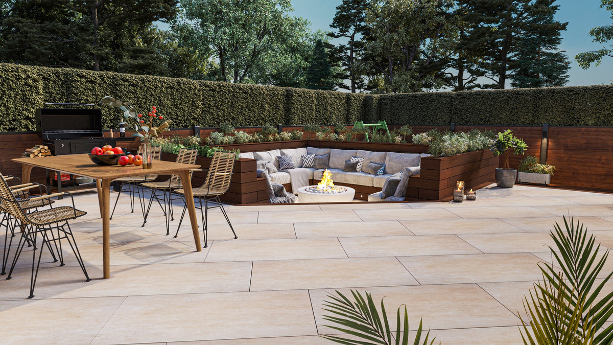 Sunken Outdoor Fireplace Area How To Make A Sunken Garden Ideas